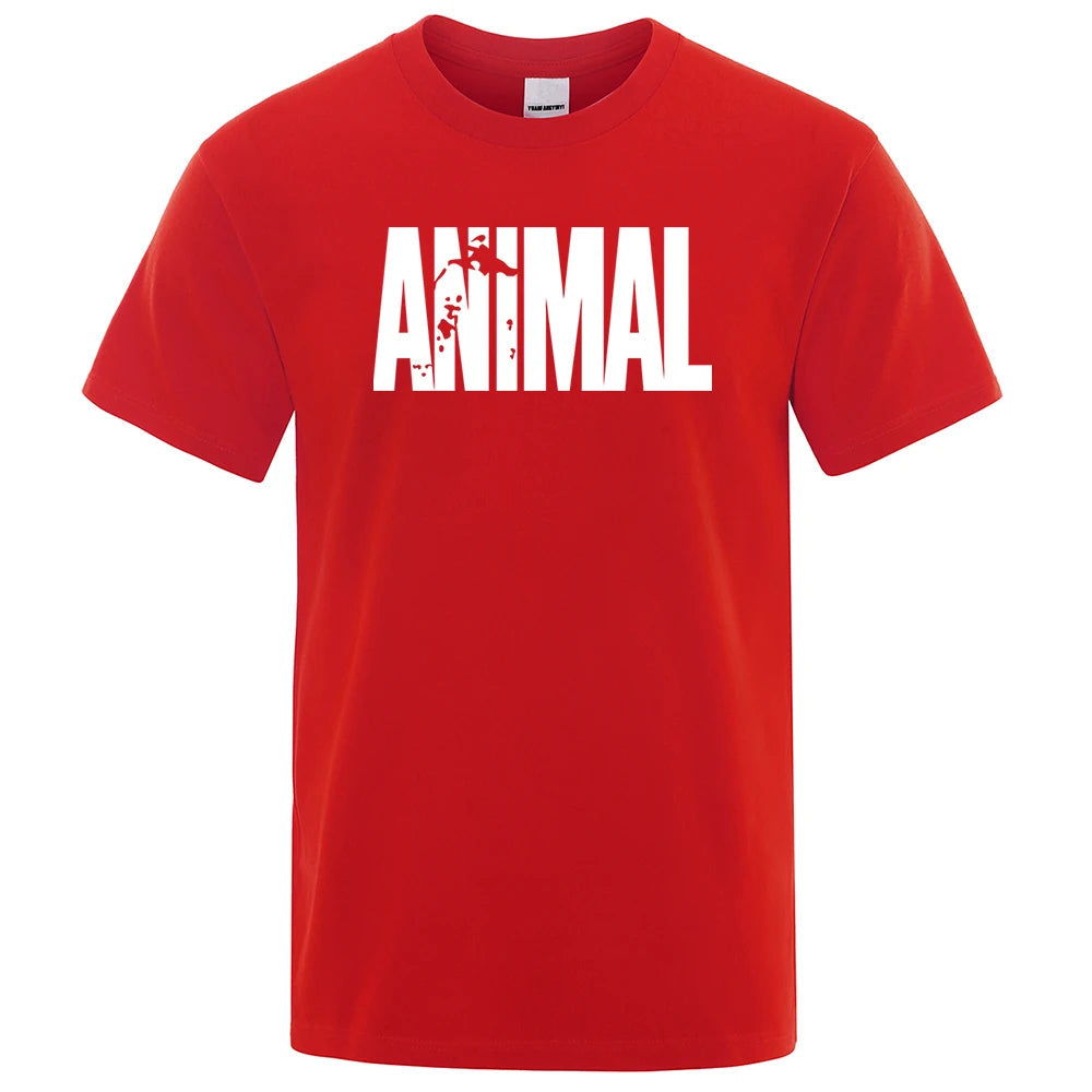 Men's casual t-shirt animal print design - short sleeve tee for everyday wear