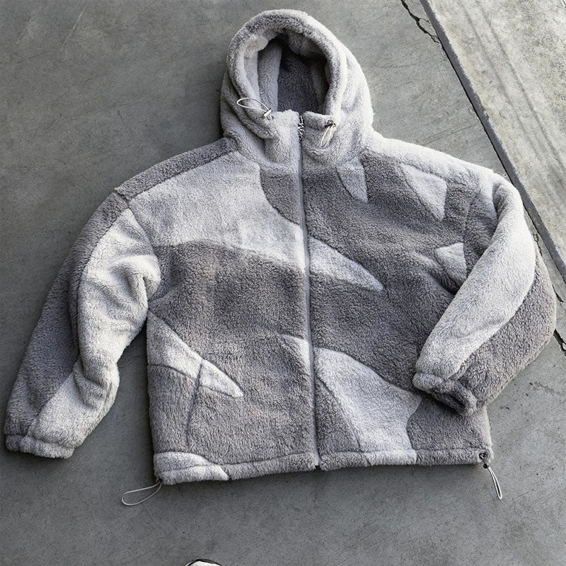 Men's zip-up fleece jacket - warm casual layering for everyday comfort