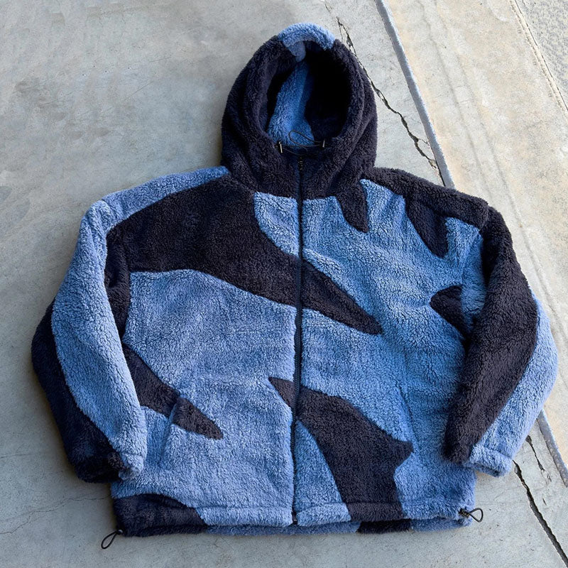 Men's zip-up fleece jacket - warm casual layering for everyday comfort