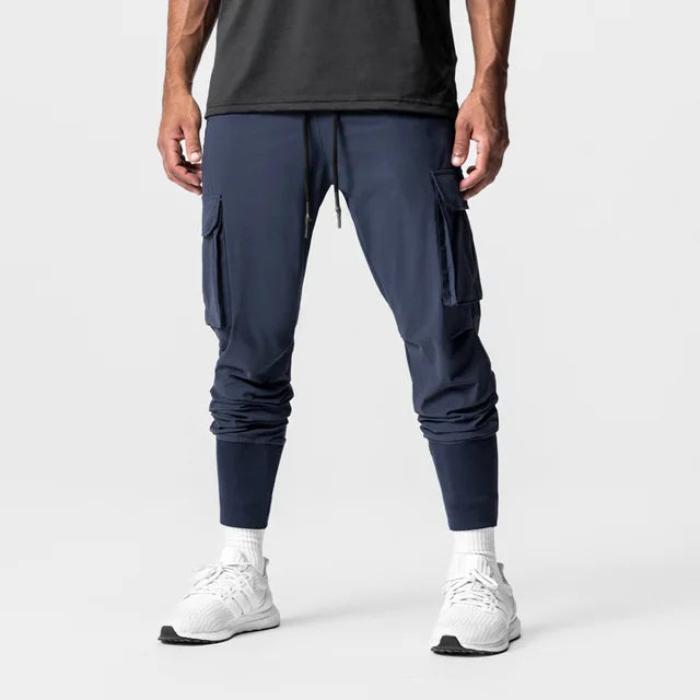 Men's cargo pants lightweight casual trousers - practical joggers for everyday wear