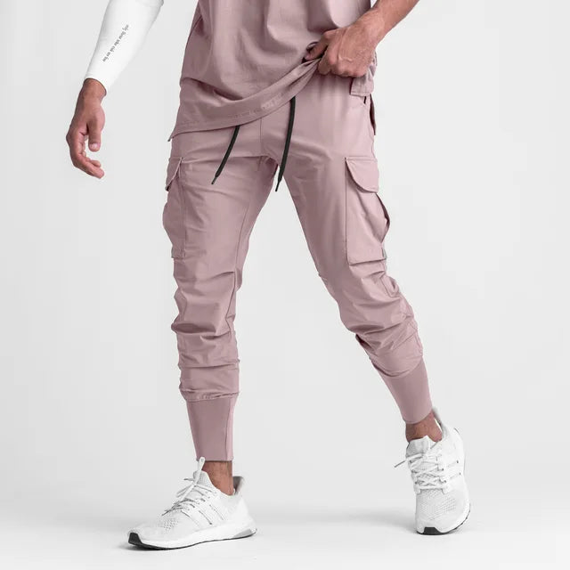 Men's cargo pants lightweight casual trousers - practical joggers for everyday wear