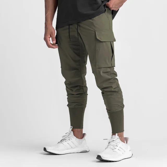 Men's cargo pants lightweight casual trousers - practical joggers for everyday wear