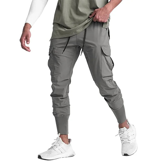Men's cargo pants lightweight casual trousers - practical joggers for everyday wear