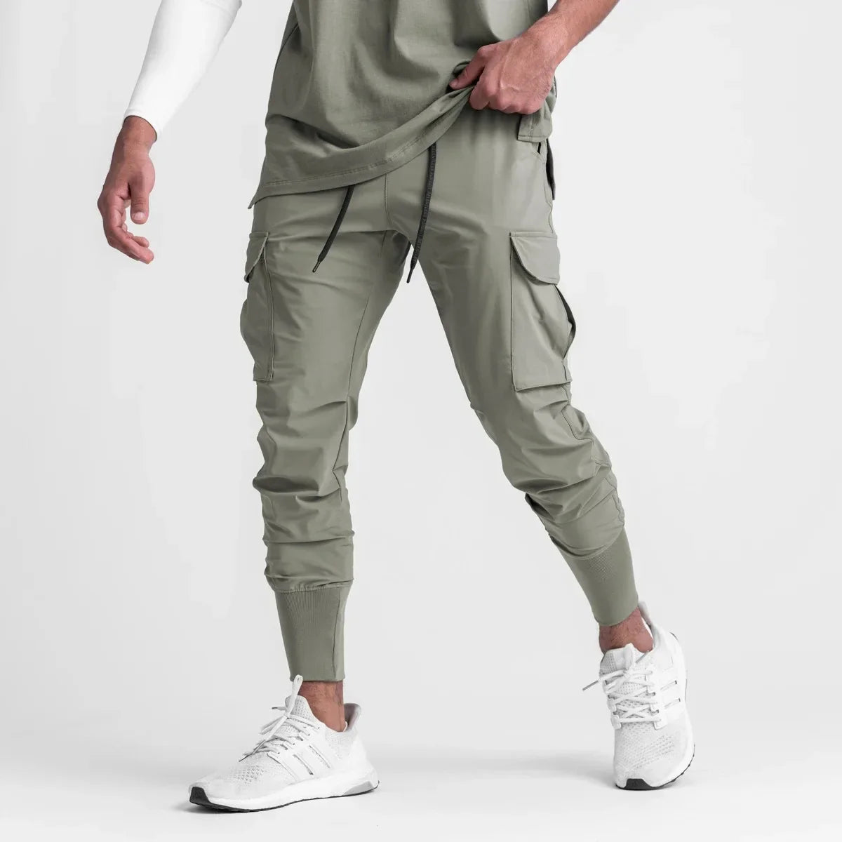 Men's cargo pants lightweight casual trousers - practical joggers for everyday wear