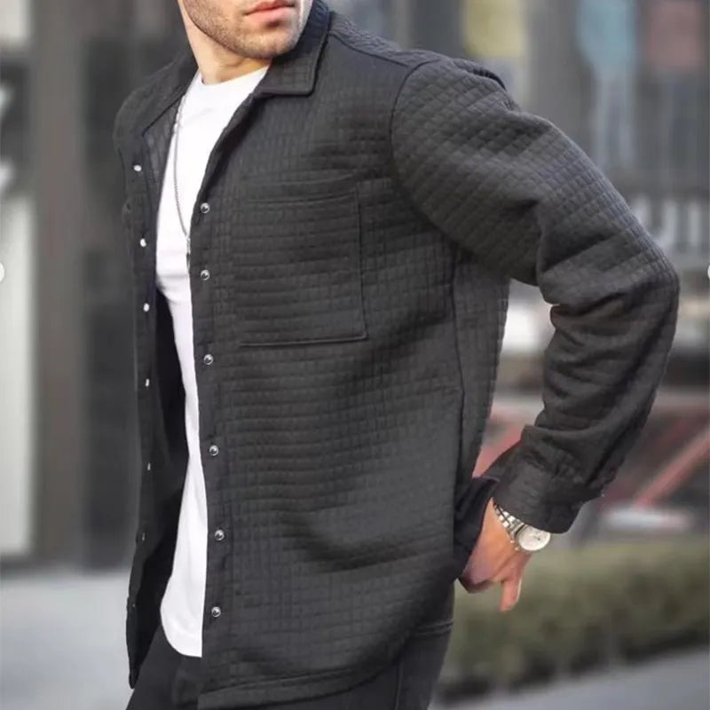 Men's quilted jacket - versatile layering piece for stylish everyday wear