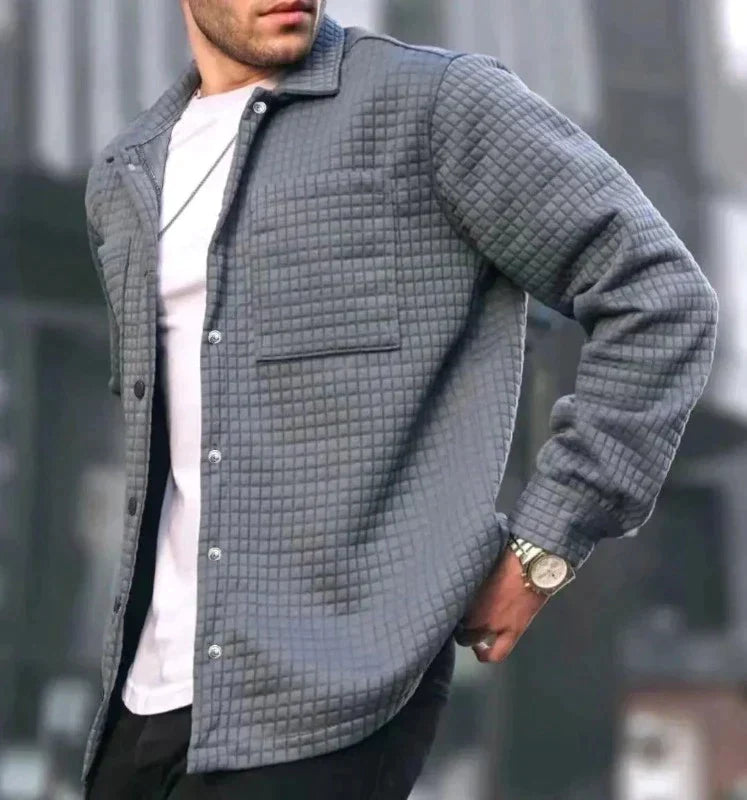 Men's quilted jacket - versatile layering piece for stylish everyday wear