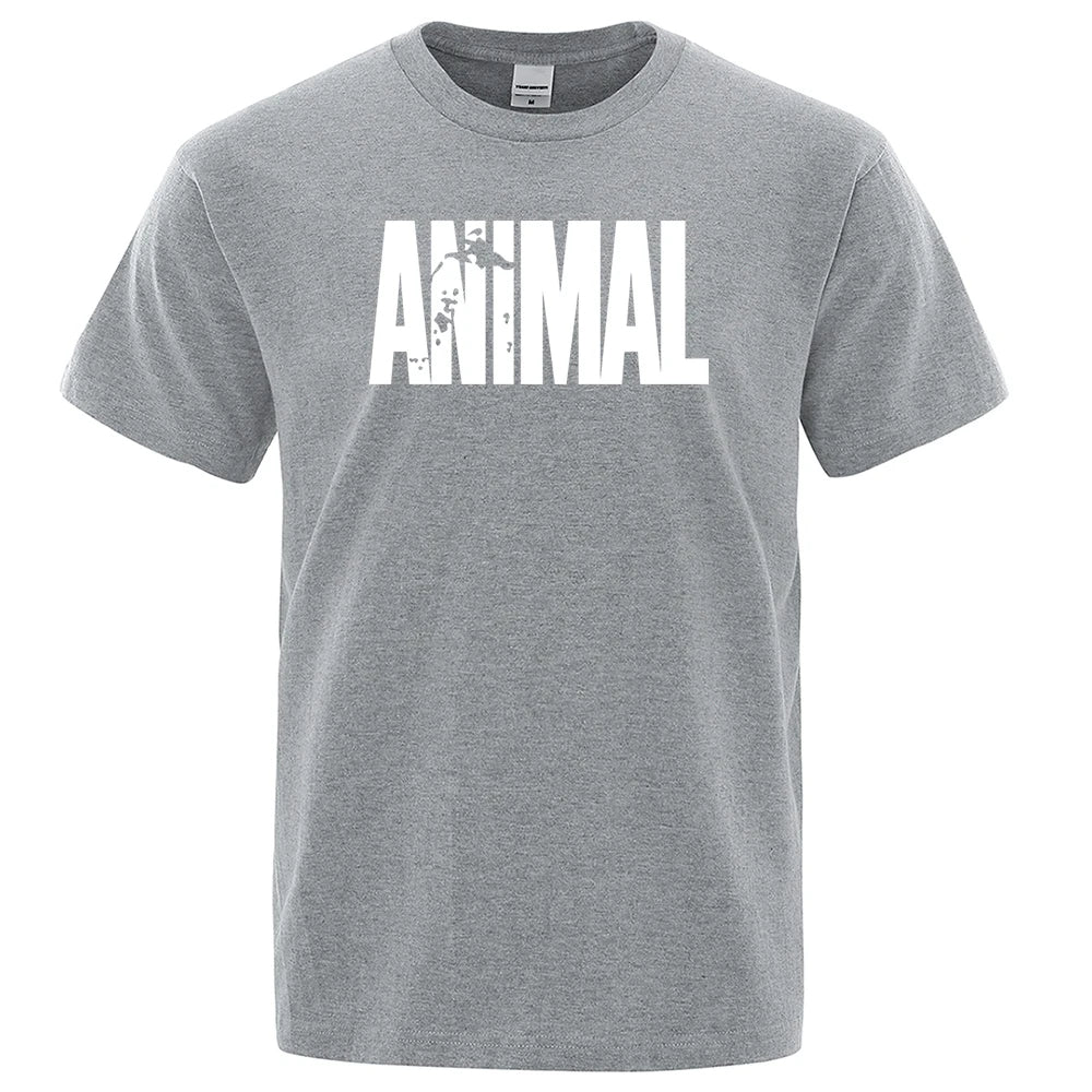 Men's casual t-shirt animal print design - short sleeve tee for everyday wear