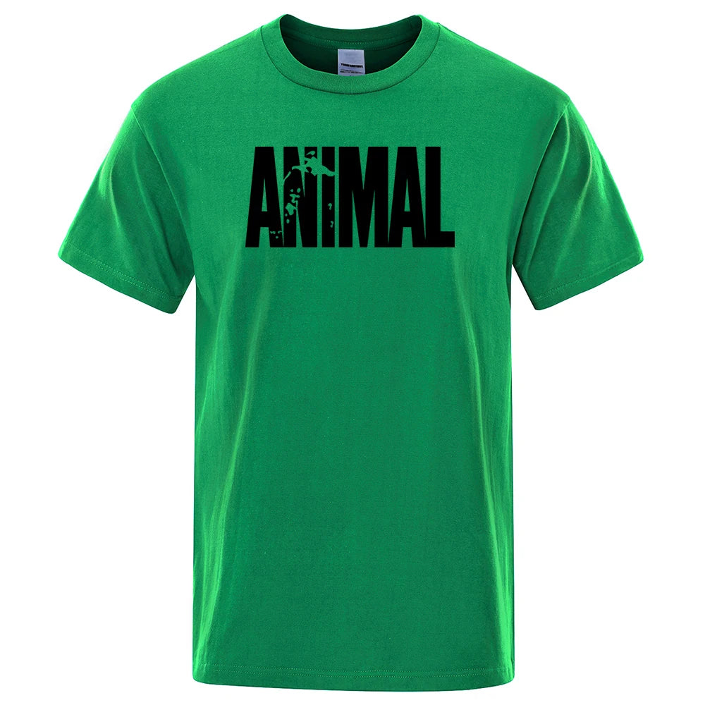 Men's casual t-shirt animal print design - short sleeve tee for everyday wear