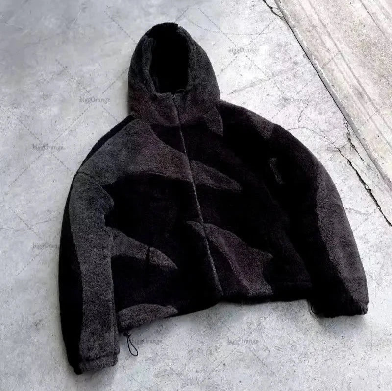 Men's zip-up fleece jacket - warm casual layering for everyday comfort