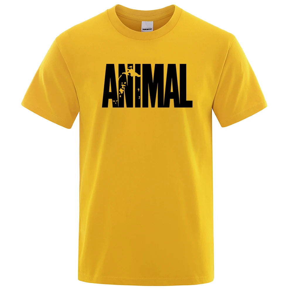 Men's casual t-shirt animal print design - short sleeve tee for everyday wear