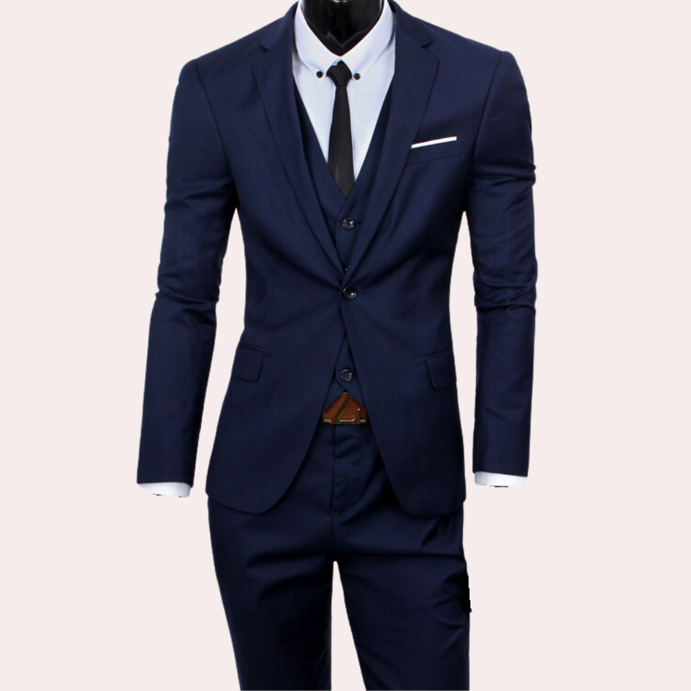 3-piece tailored suit - sophisticated men's formal attire