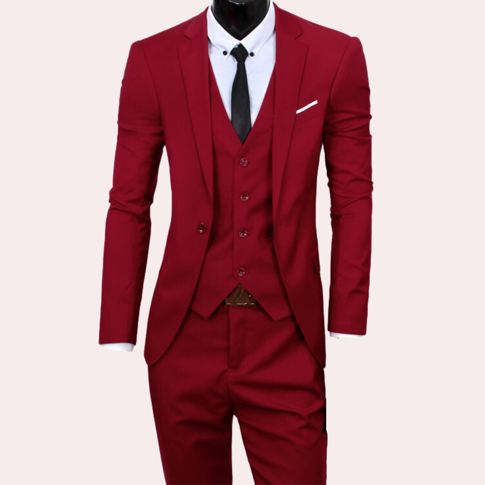 3-piece tailored suit - sophisticated men's formal attire