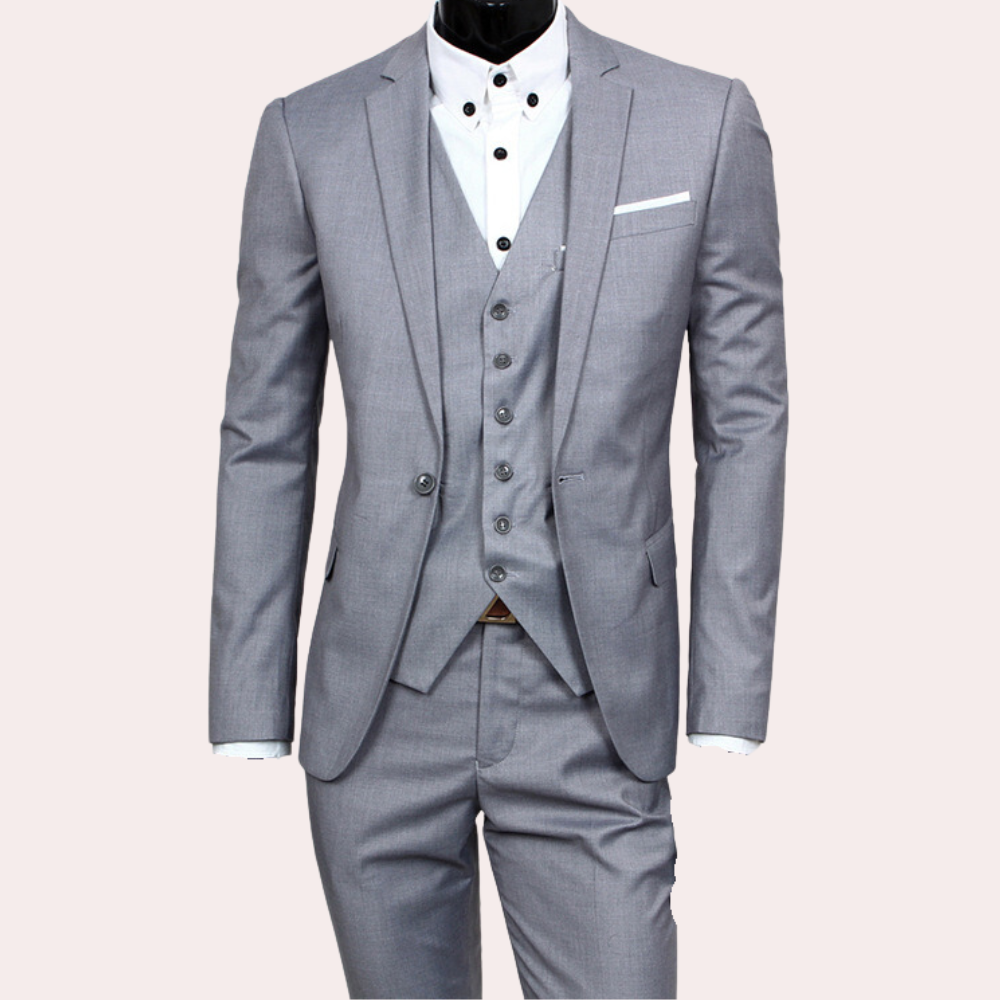 3-piece tailored suit - sophisticated men's formal attire