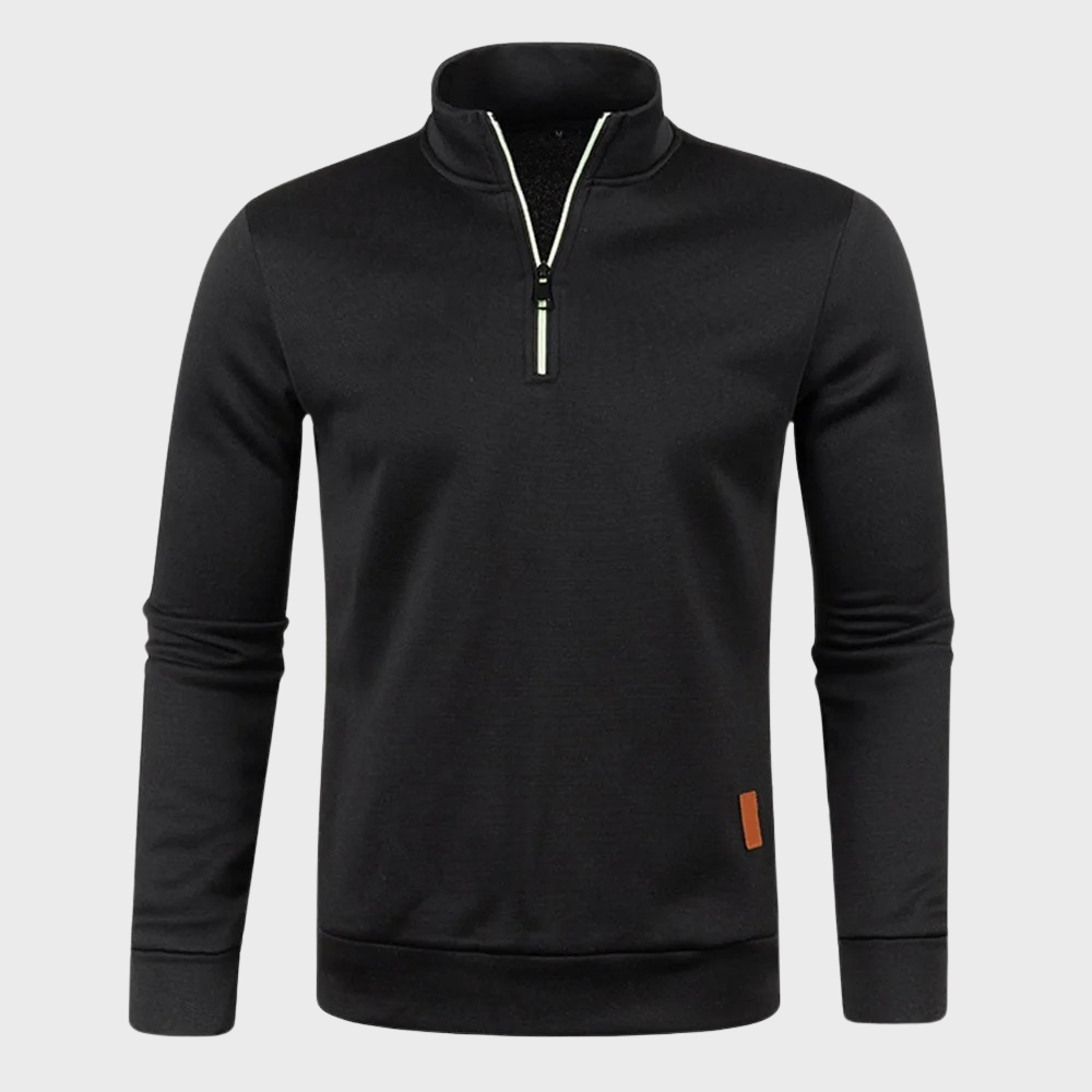 Men's half zip jumper soft fabric casual wear - versatile lightweight knit sweater, ideal for everyday style