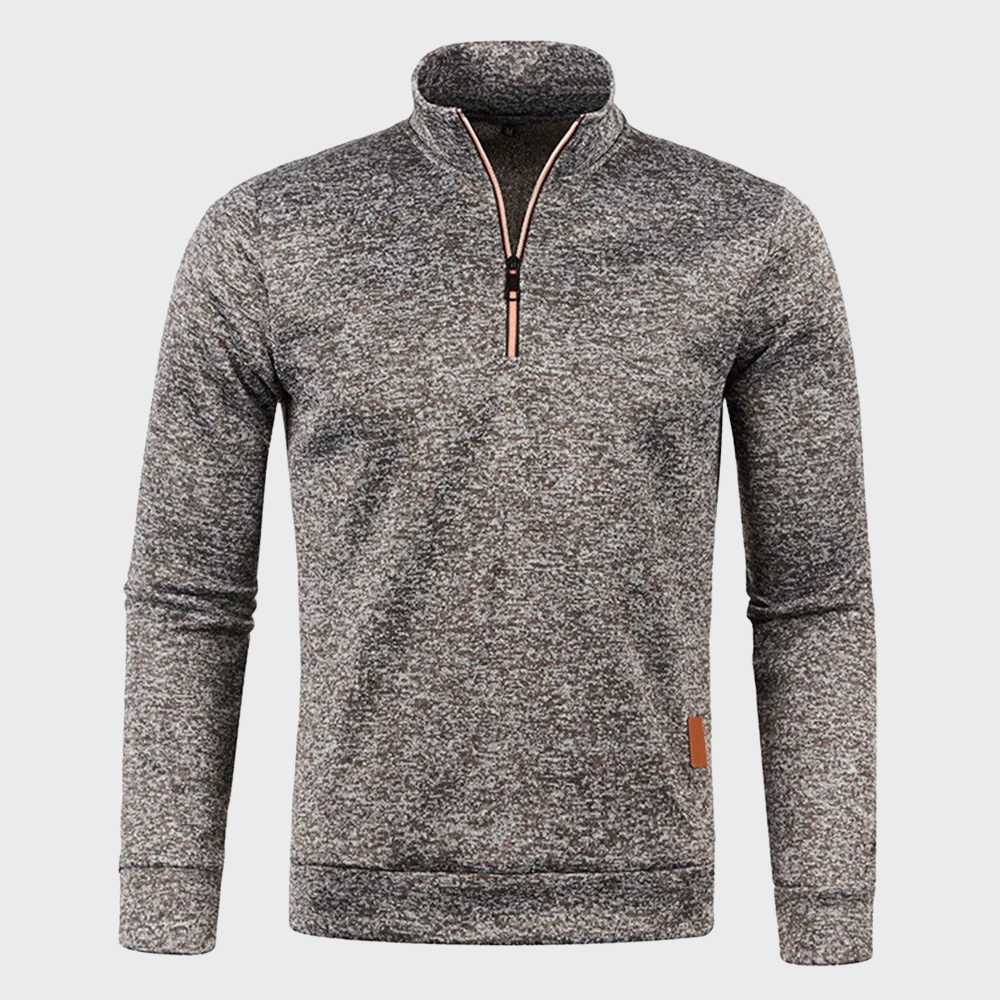 Men's half zip jumper soft fabric casual wear - versatile lightweight knit sweater, ideal for everyday style