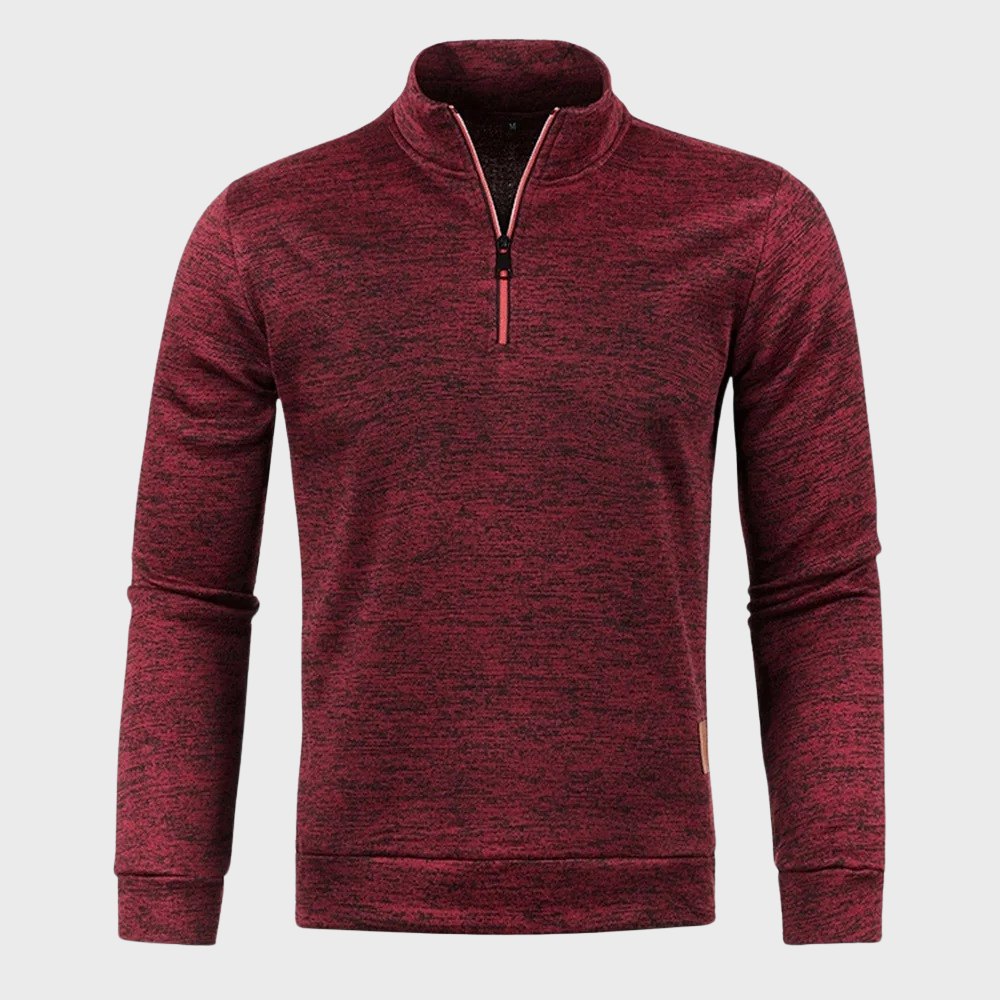 Men's half zip jumper soft fabric casual wear - versatile lightweight knit sweater, ideal for everyday style