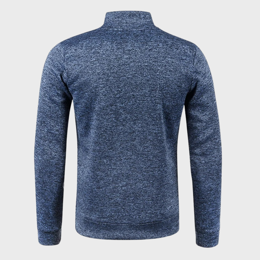 Men's half zip jumper soft fabric casual wear - versatile lightweight knit sweater, ideal for everyday style
