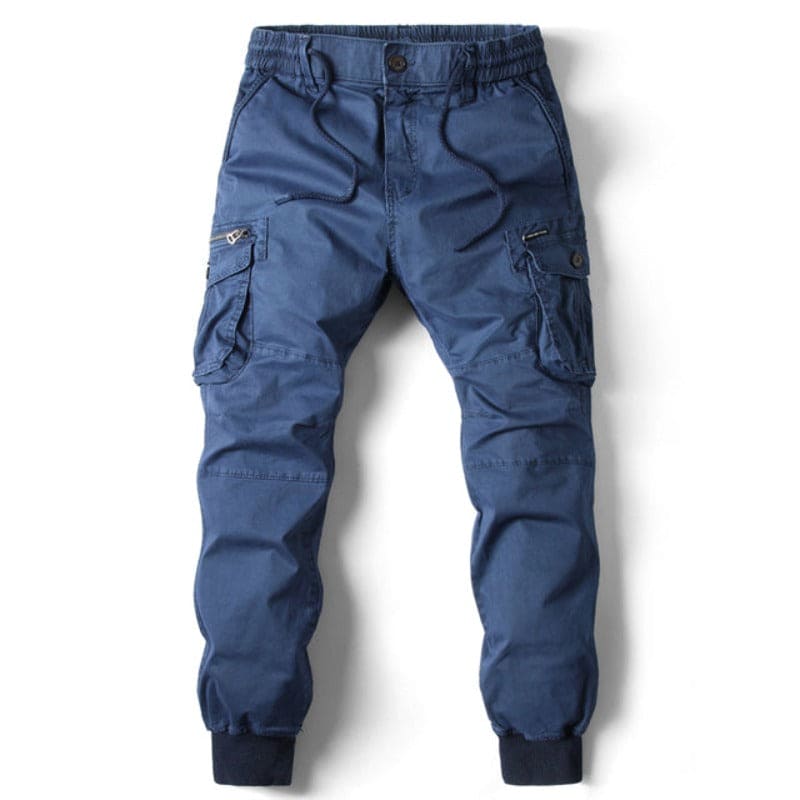 Men's cargo pants functional design for casual outings - durable trousers with multiple pockets
