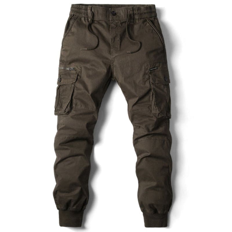 Men's cargo pants functional design for casual outings - durable trousers with multiple pockets