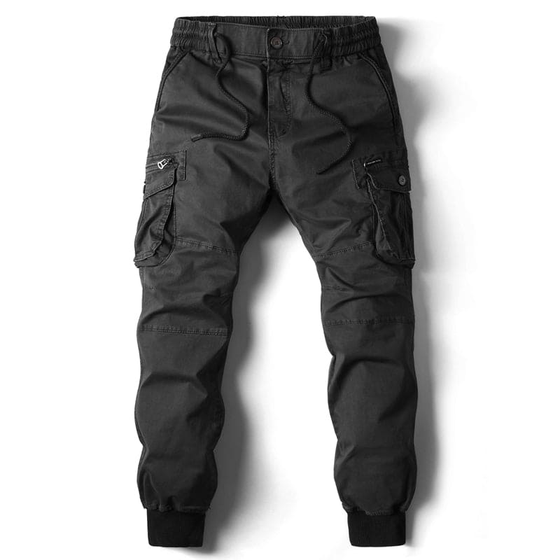 Men's cargo pants functional design for casual outings - durable trousers with multiple pockets