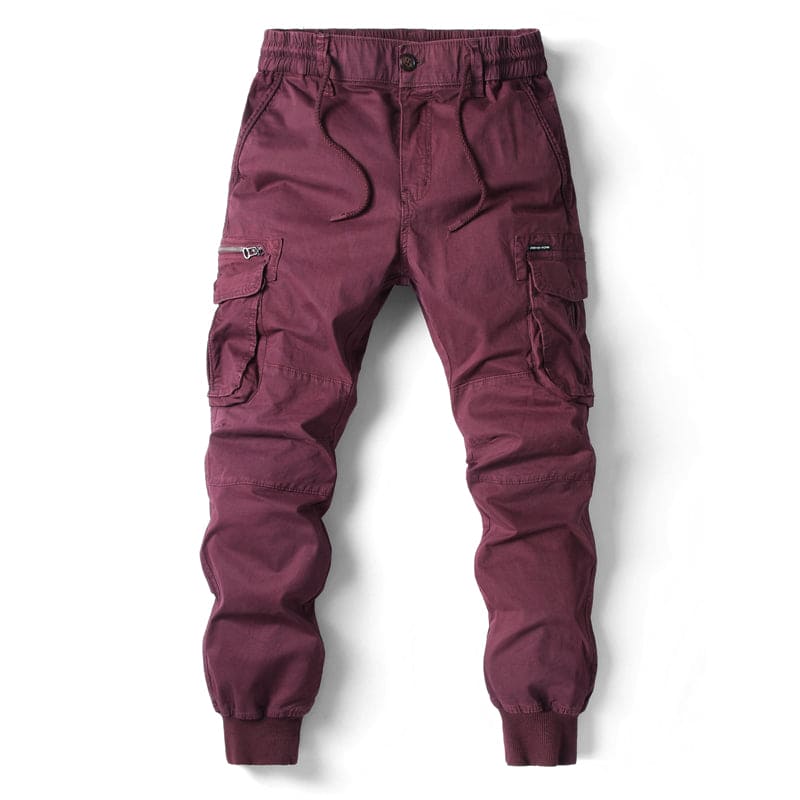 Men's cargo pants functional design for casual outings - durable trousers with multiple pockets