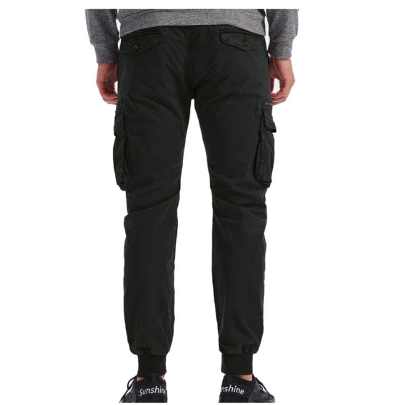 Men's cargo pants functional design for casual outings - durable trousers with multiple pockets