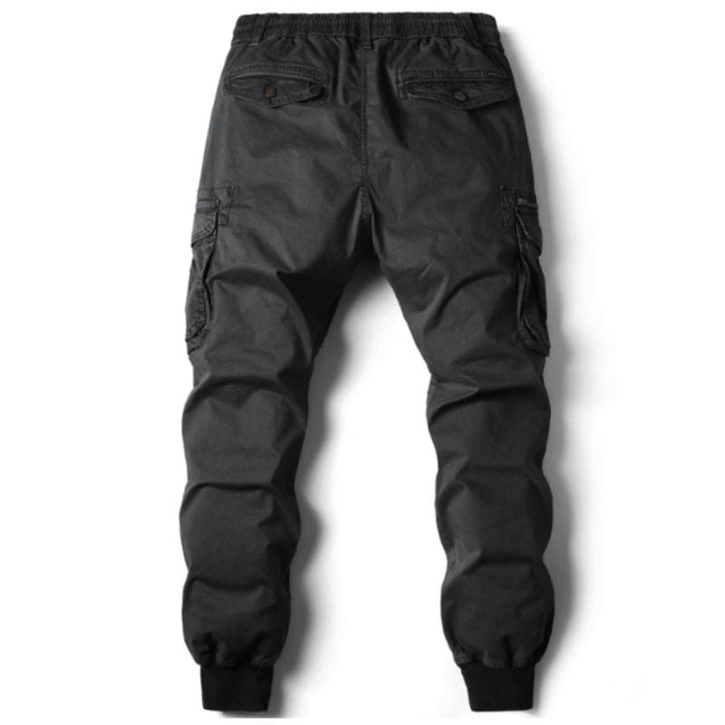 Men's cargo pants functional design for casual outings - durable trousers with multiple pockets