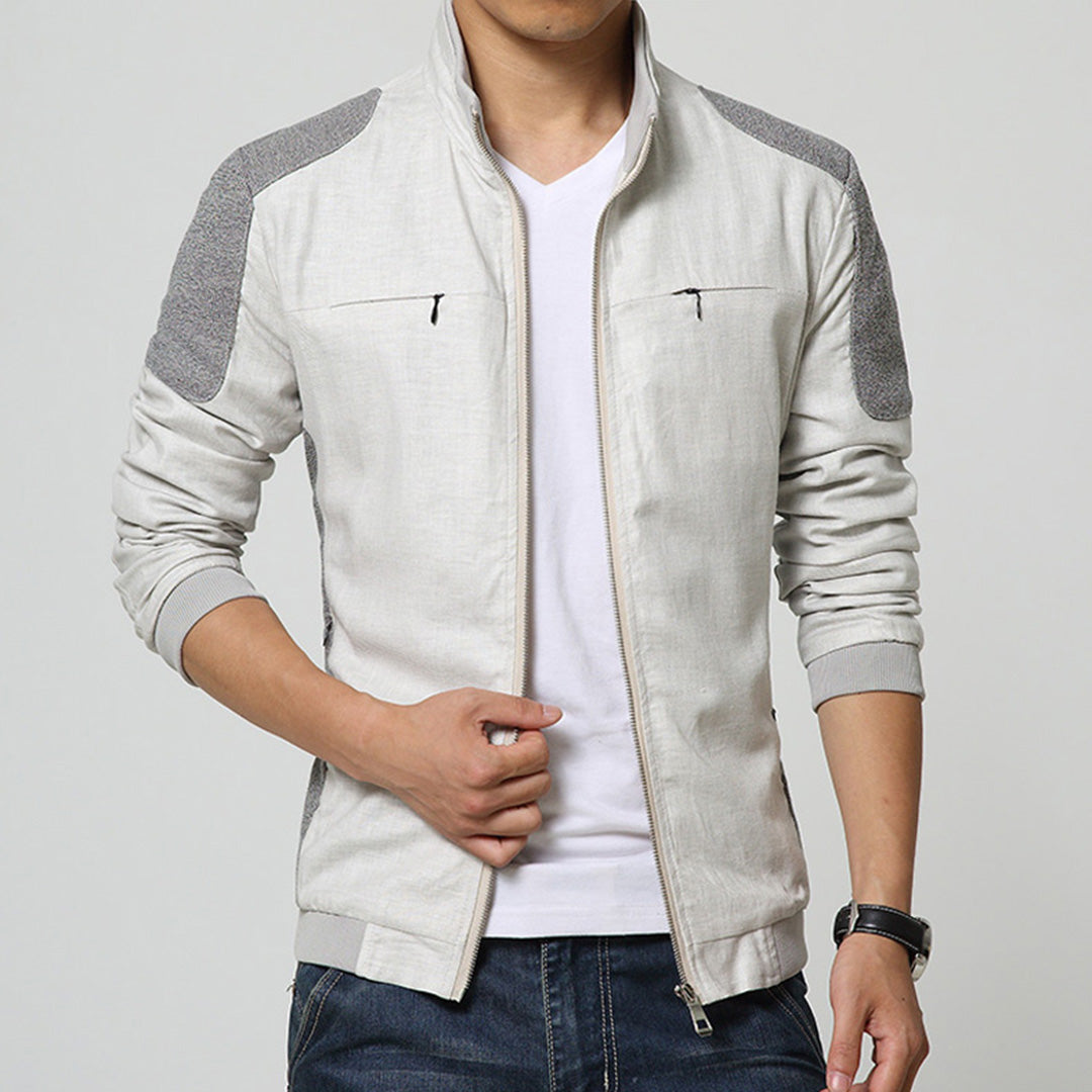 Men's lightweight casual jacket - modern zip-up design for summer rain coats