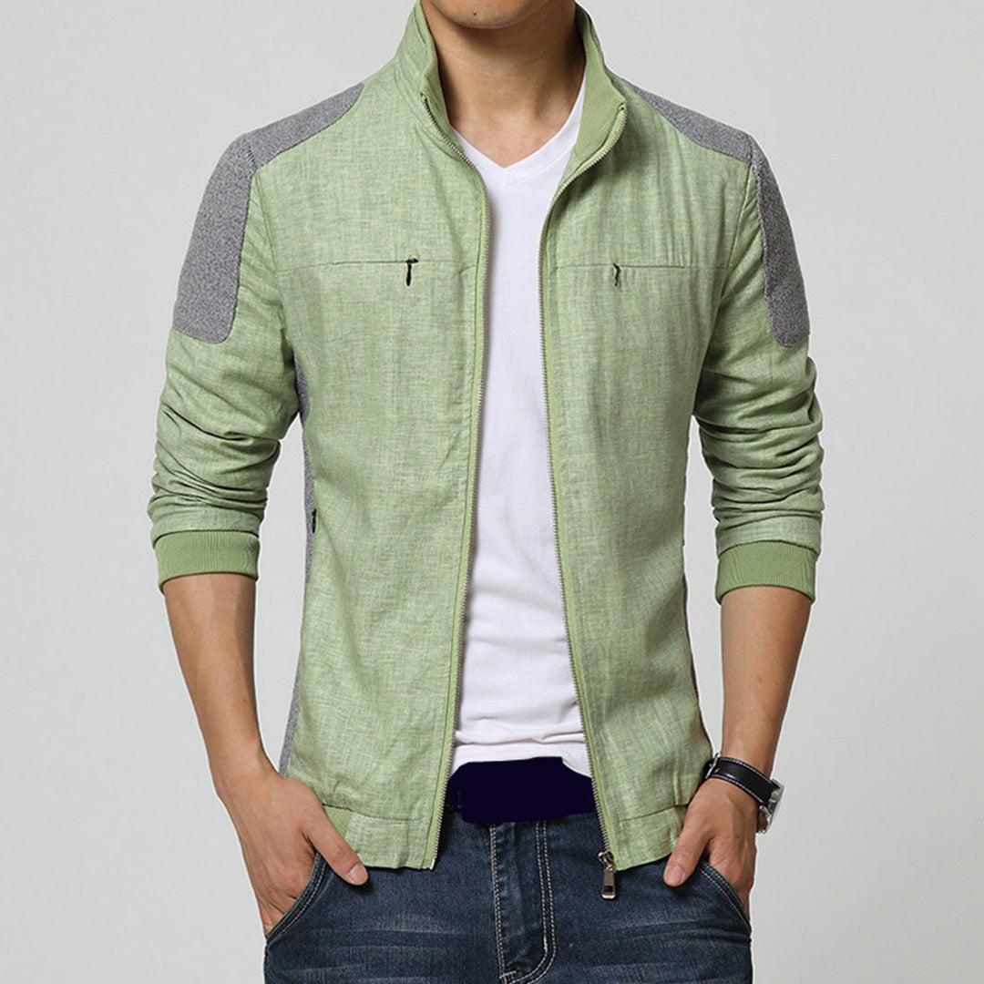 Men's lightweight casual jacket - modern zip-up design for summer rain coats