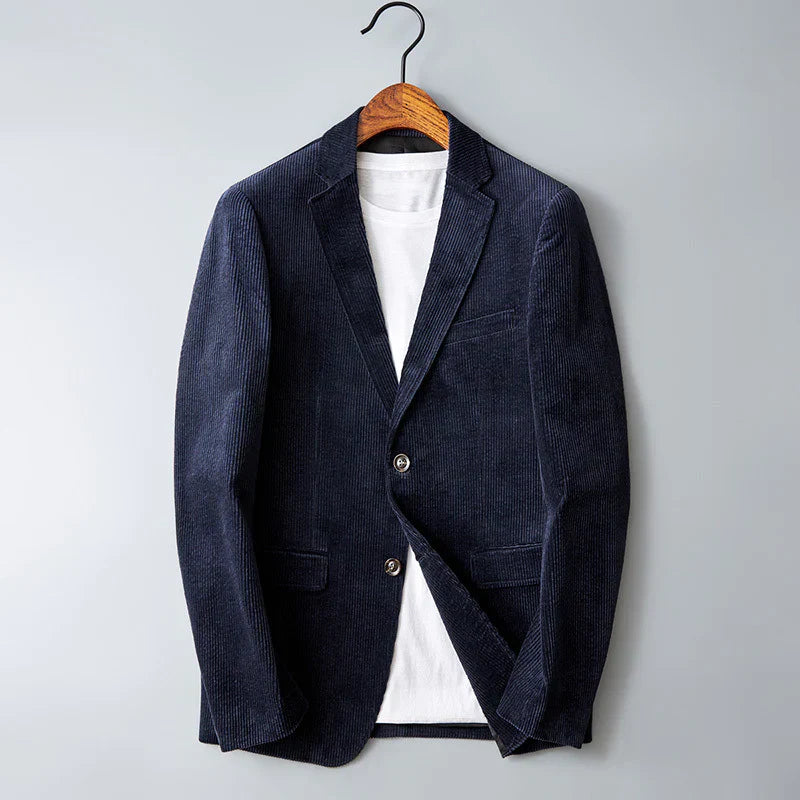 Men's cord blazer - tailored jacket for versatile wear in casual or office settings