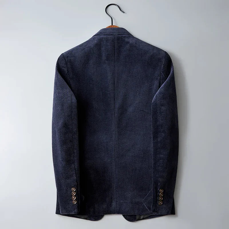 Men's cord blazer - tailored jacket for versatile wear in casual or office settings