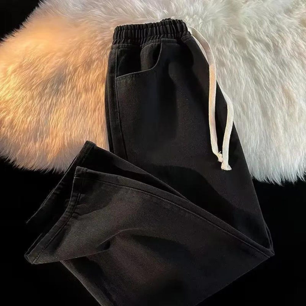 Men's casual trousers relaxed fit denim style - lightweight summer everyday wear