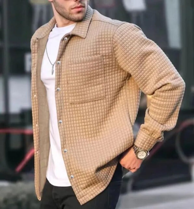 Men's quilted jacket - versatile layering piece for stylish everyday wear
