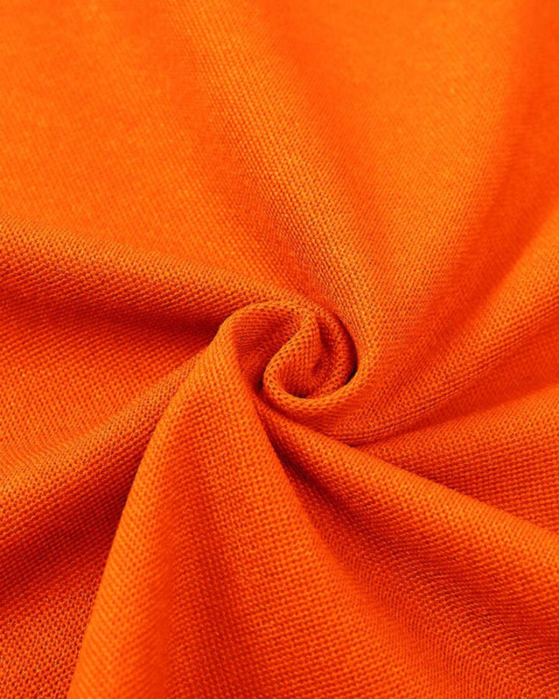Men's stylish orange polo shirt with striking details - casual attire for everyday wear
