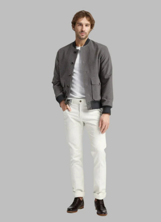 Men's stylish casual jacket - versatile lightweight outerwear with handy pockets