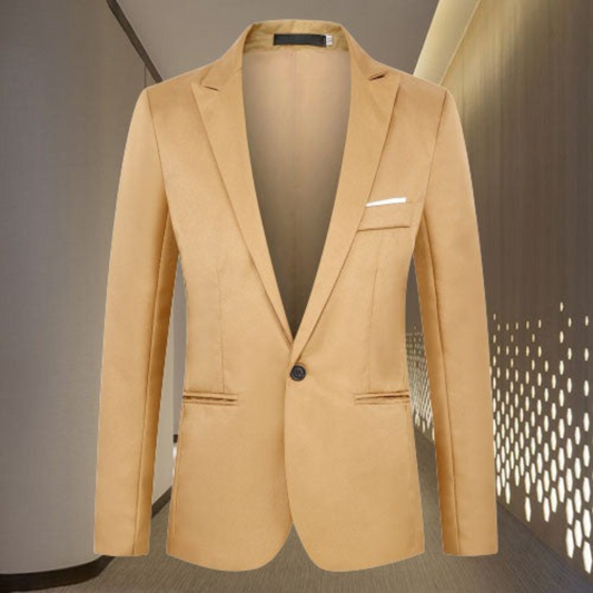 Men's tailored blazer distinguished office & evening attire - premium fabric, timeless style, flattering fit