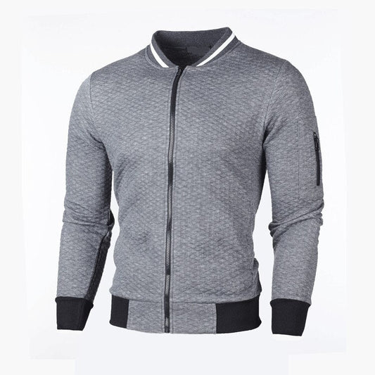 Men's quilted lightweight bomber jacket - stylish everyday wear, versatile layering piece
