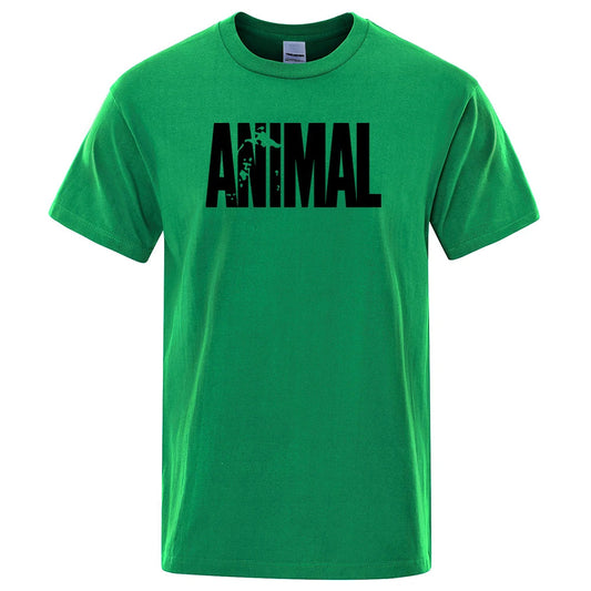 Men's casual t-shirt animal print design - short sleeve tee for everyday wear