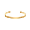 Elegant Stainless Steel Bangle – Gold-Colored