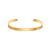 Elegant Stainless Steel Bangle – Gold-Colored