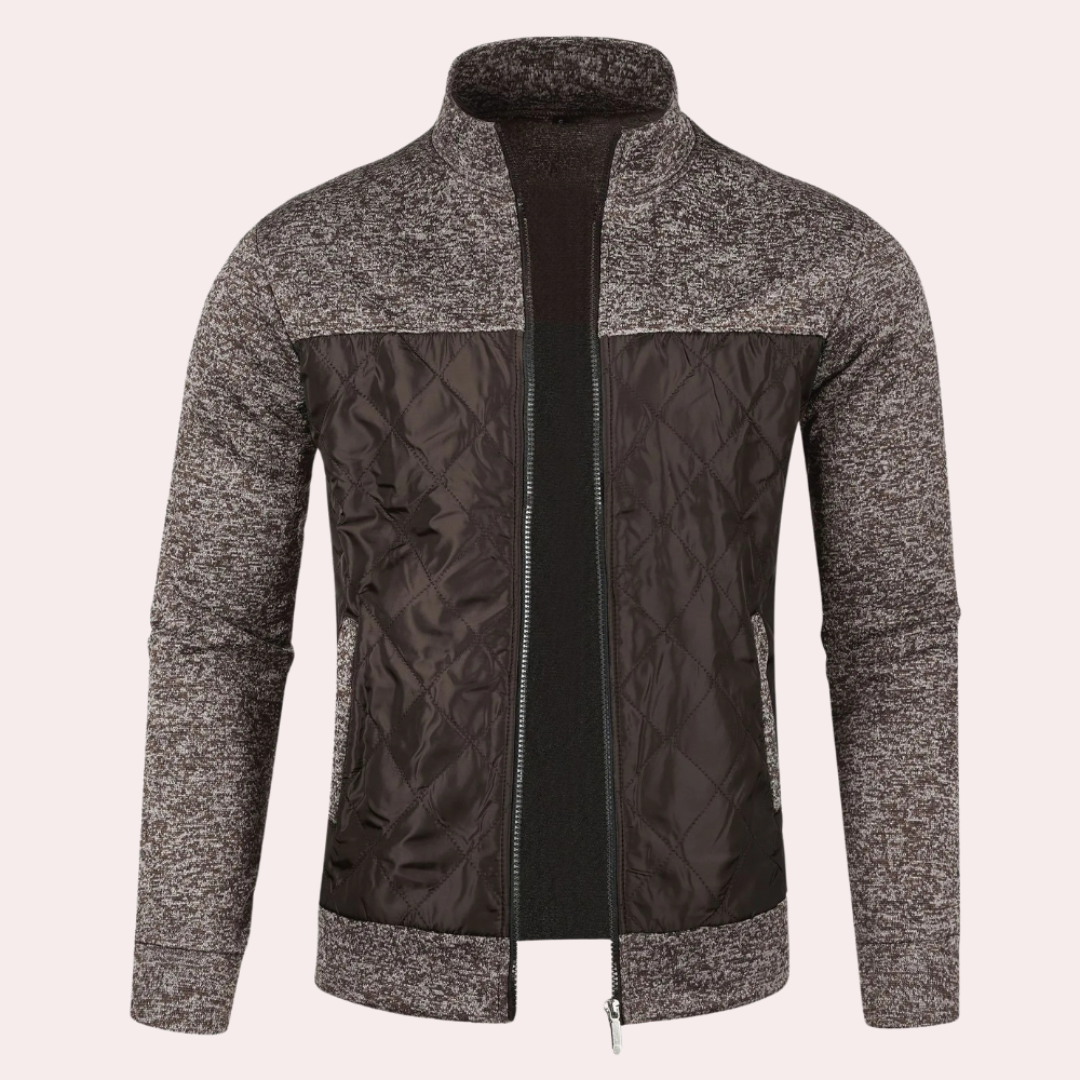 Men's quilted jacket lightweight casual attire - versatile daily wear for all seasons