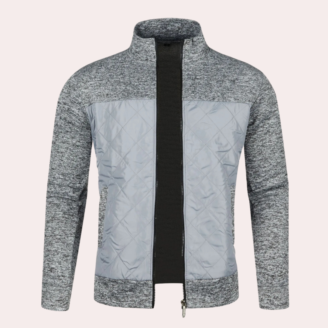 Men's quilted jacket lightweight casual attire - versatile daily wear for all seasons