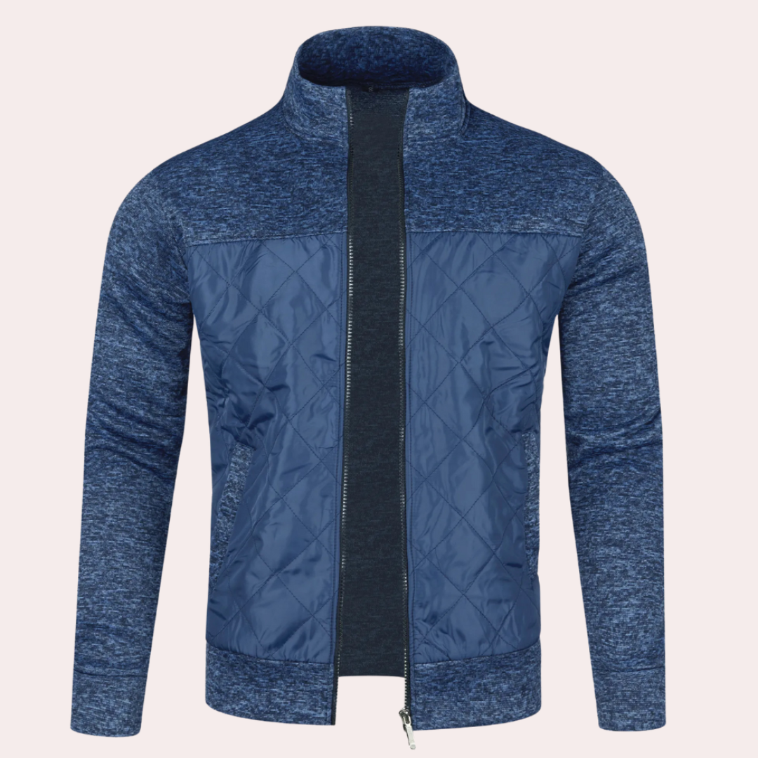 Men's quilted jacket lightweight casual attire - versatile daily wear for all seasons