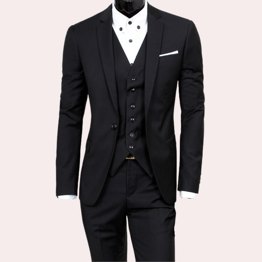 3-piece tailored suit - sophisticated men's formal attire
