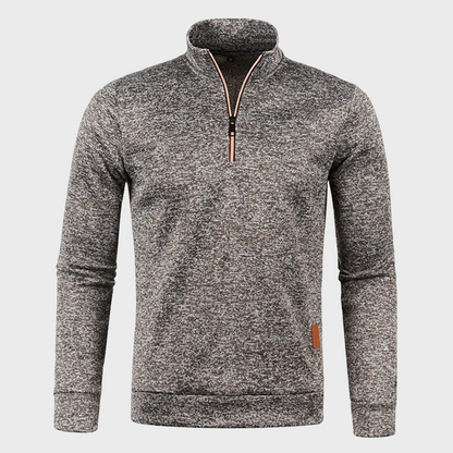 Men's half zip jumper soft fabric casual wear - versatile lightweight knit sweater, ideal for everyday style
