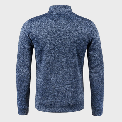 Men's half zip jumper soft fabric casual wear - versatile lightweight knit sweater, ideal for everyday style