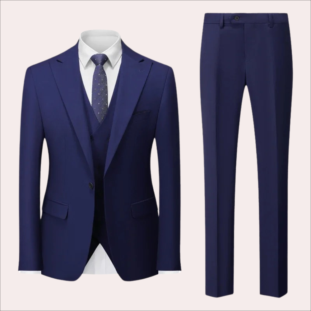 3-piece tailored suit - refined men’s business outfit