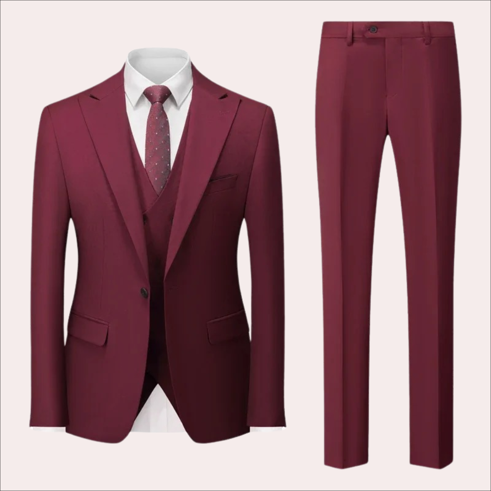 3-piece tailored suit - refined men’s business outfit