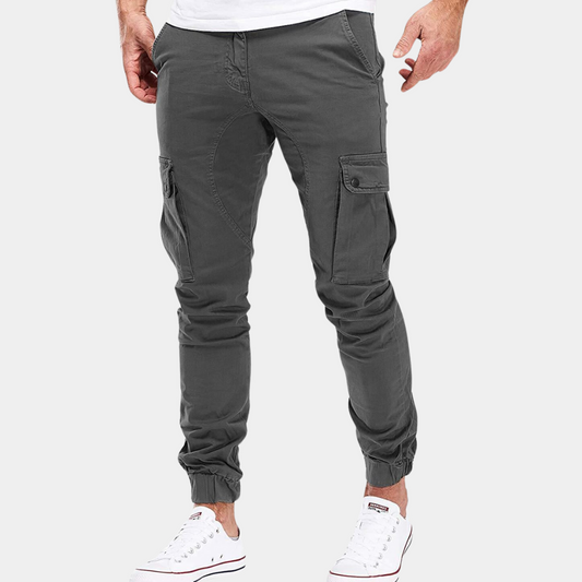 Men's cargo pants durable casual wear with ample pockets - versatile trousers for everyday adventures