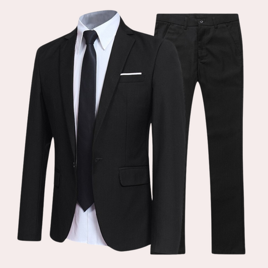 2-piece men's suit - classic formal attire with blazer and trousers